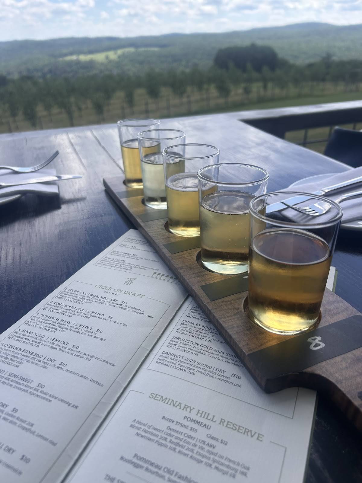 Seminary Hill Orchard & Cidery меню