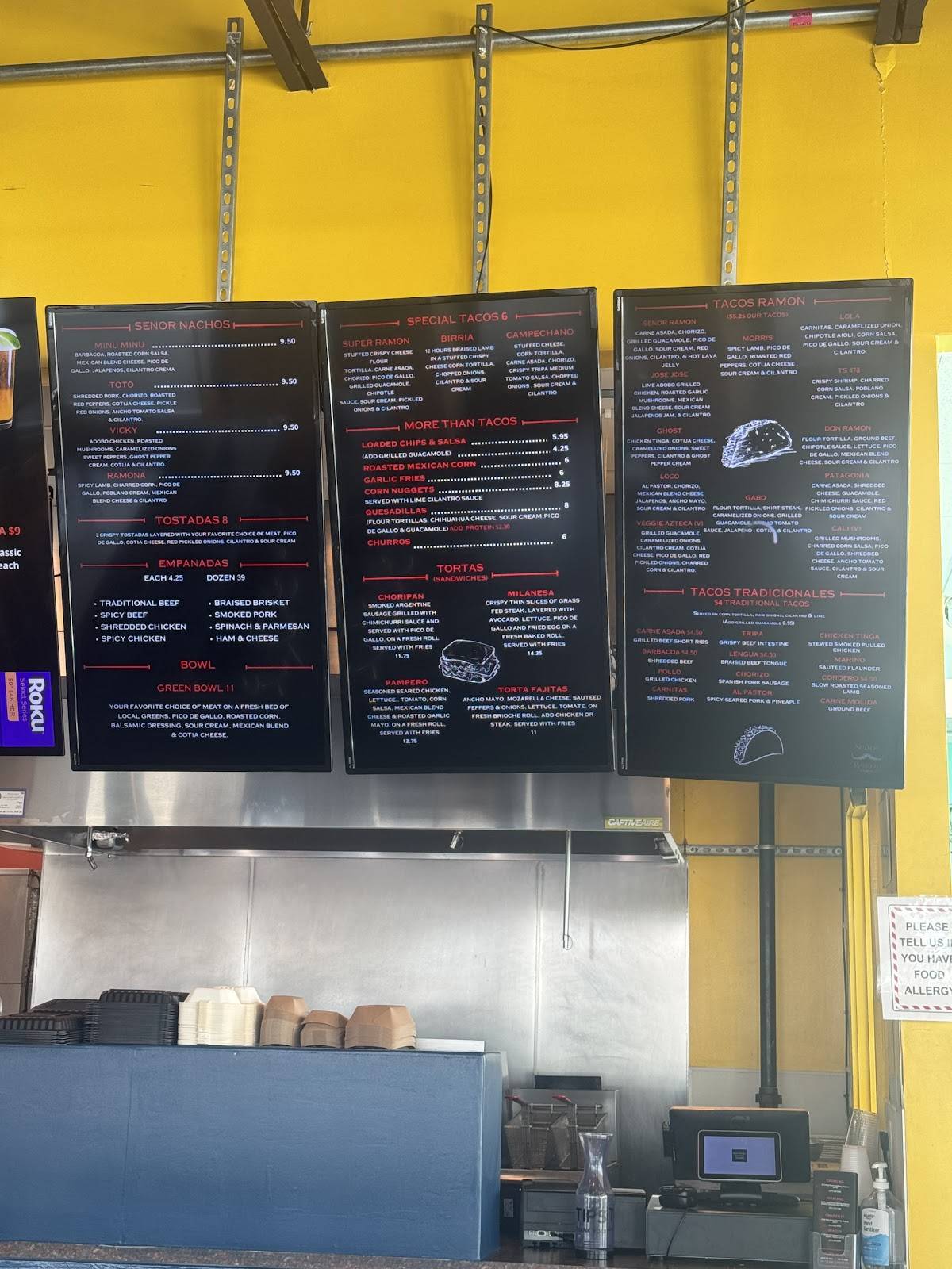 Señor Ramon Taqueria меню