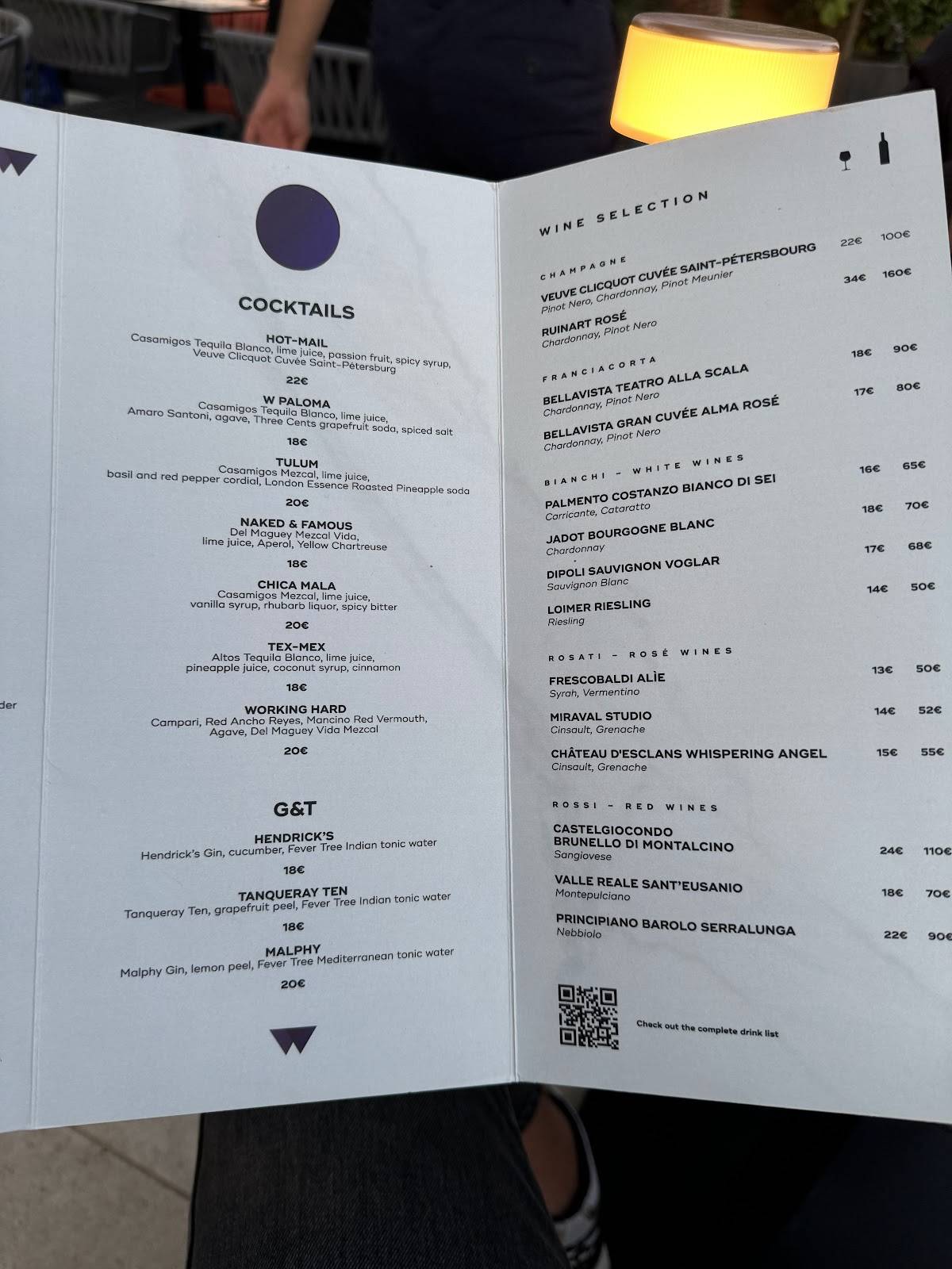 Citrico Rooftop - Pizza e Cocktail меню