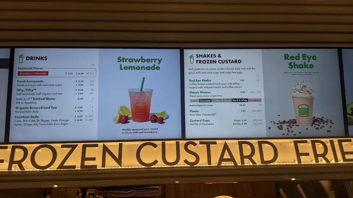 Shake Shack Logan Airport меню