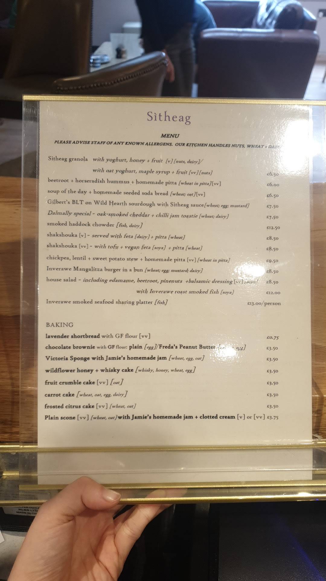 Inverawe Fine Foods меню