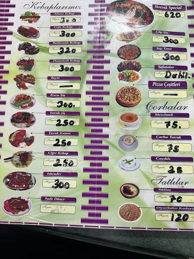 Siverek Sofrası меню