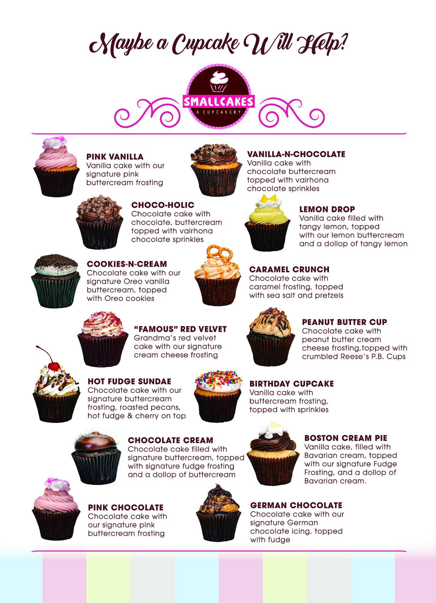 Smallcakes Stuart меню