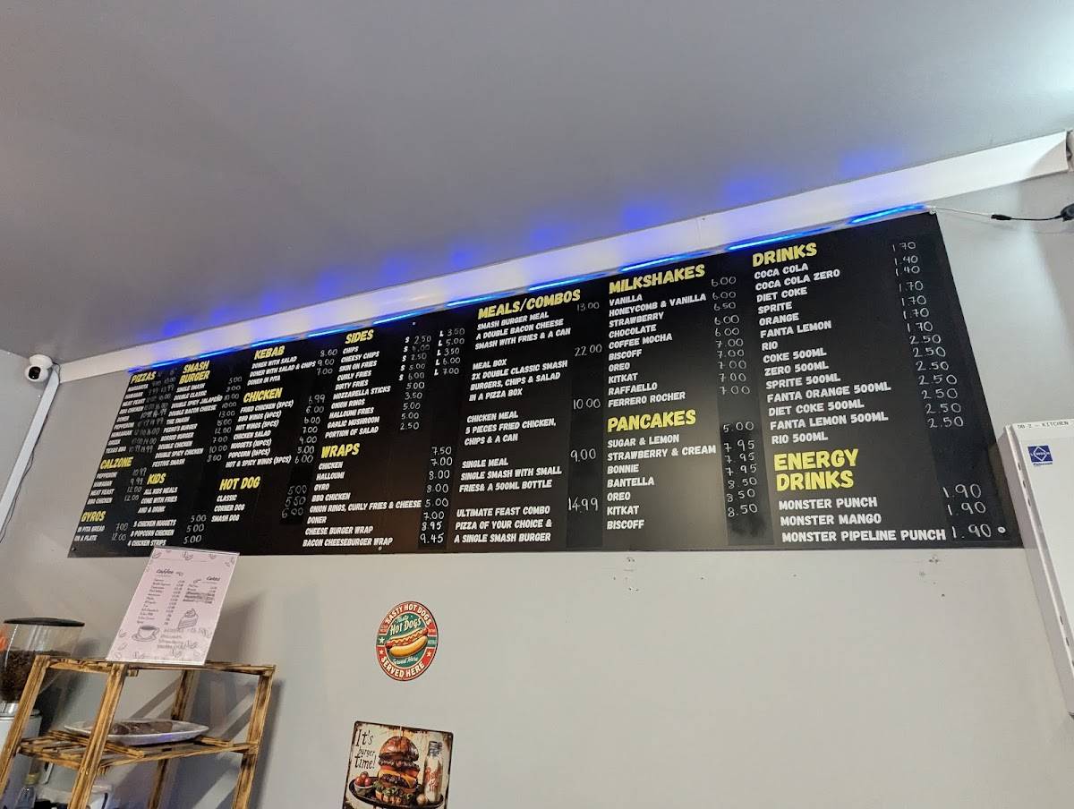 Smash Corner (Minehead) меню