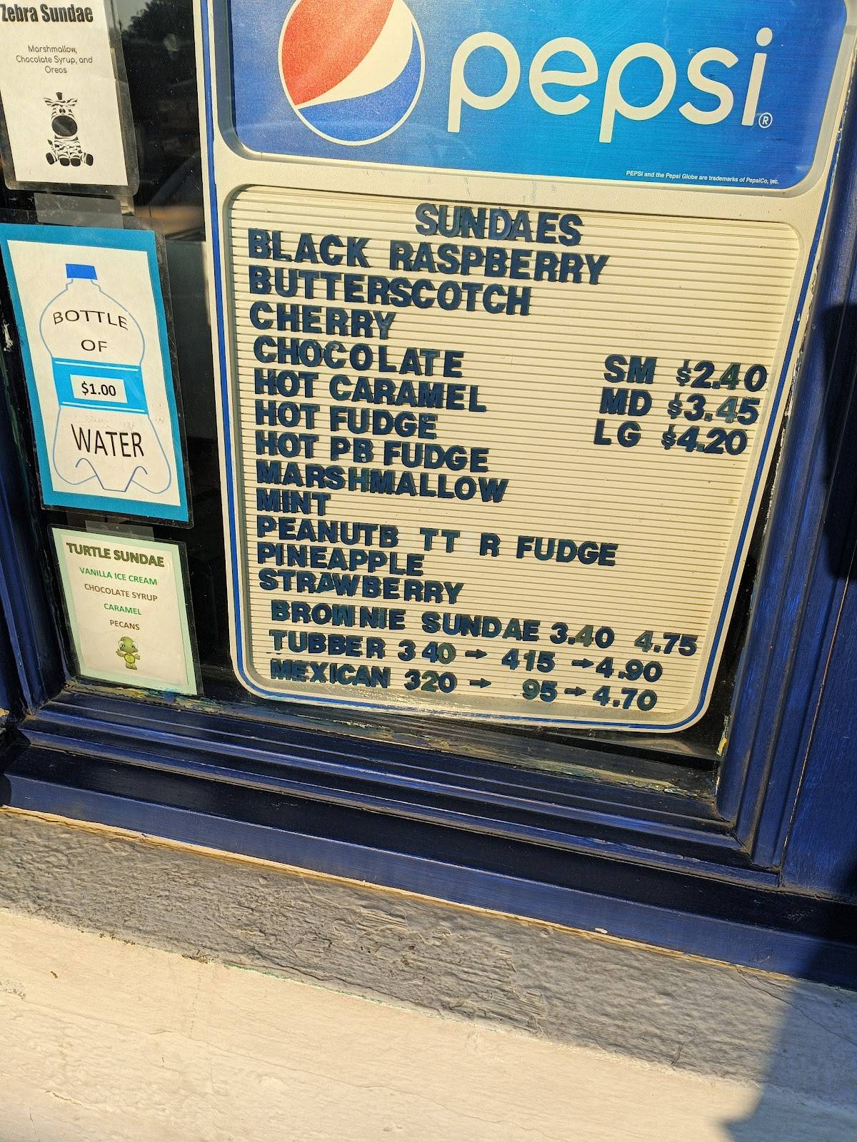 Smethport Drive In меню