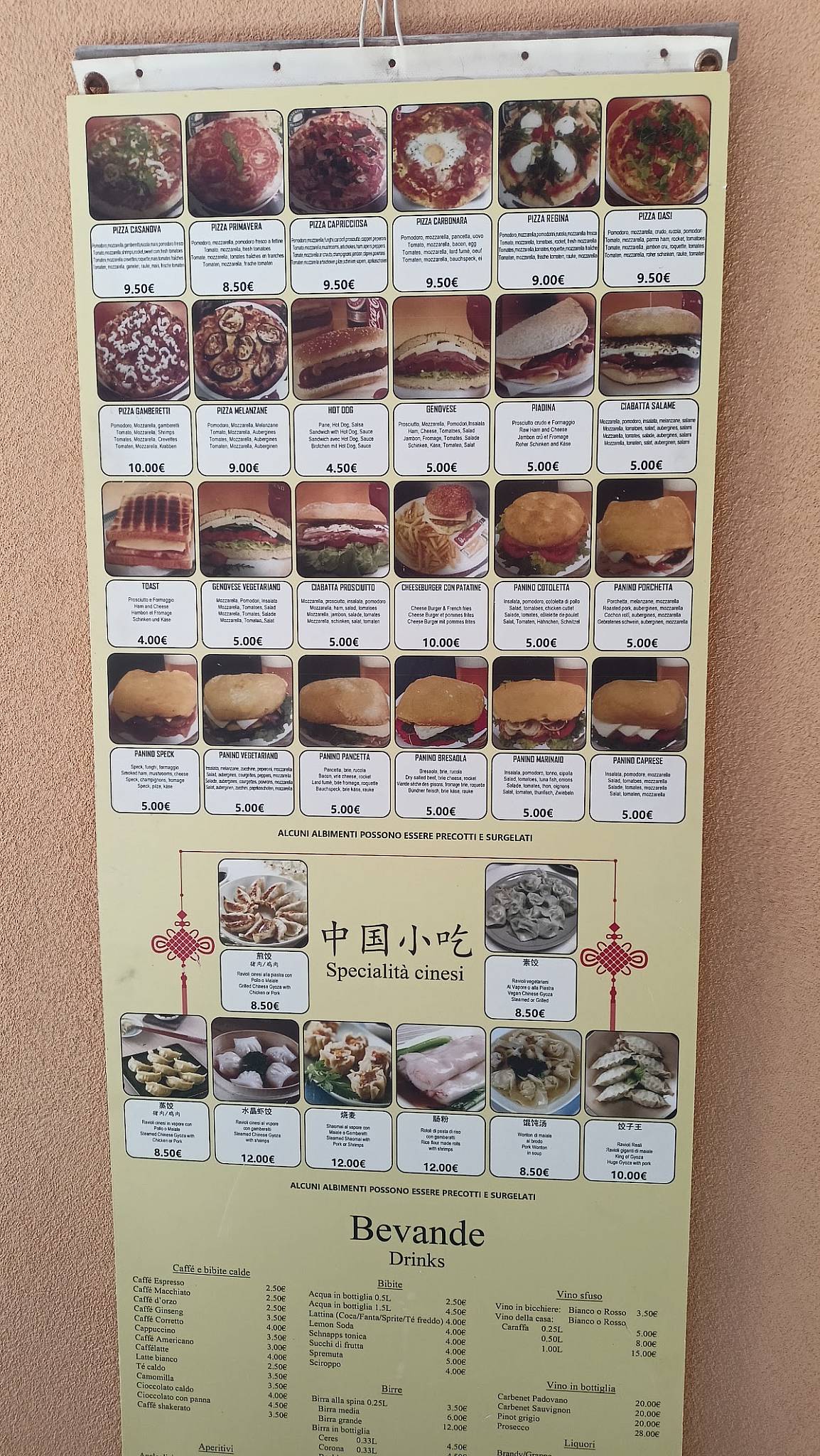 Snack Bar Ai Ragusei меню