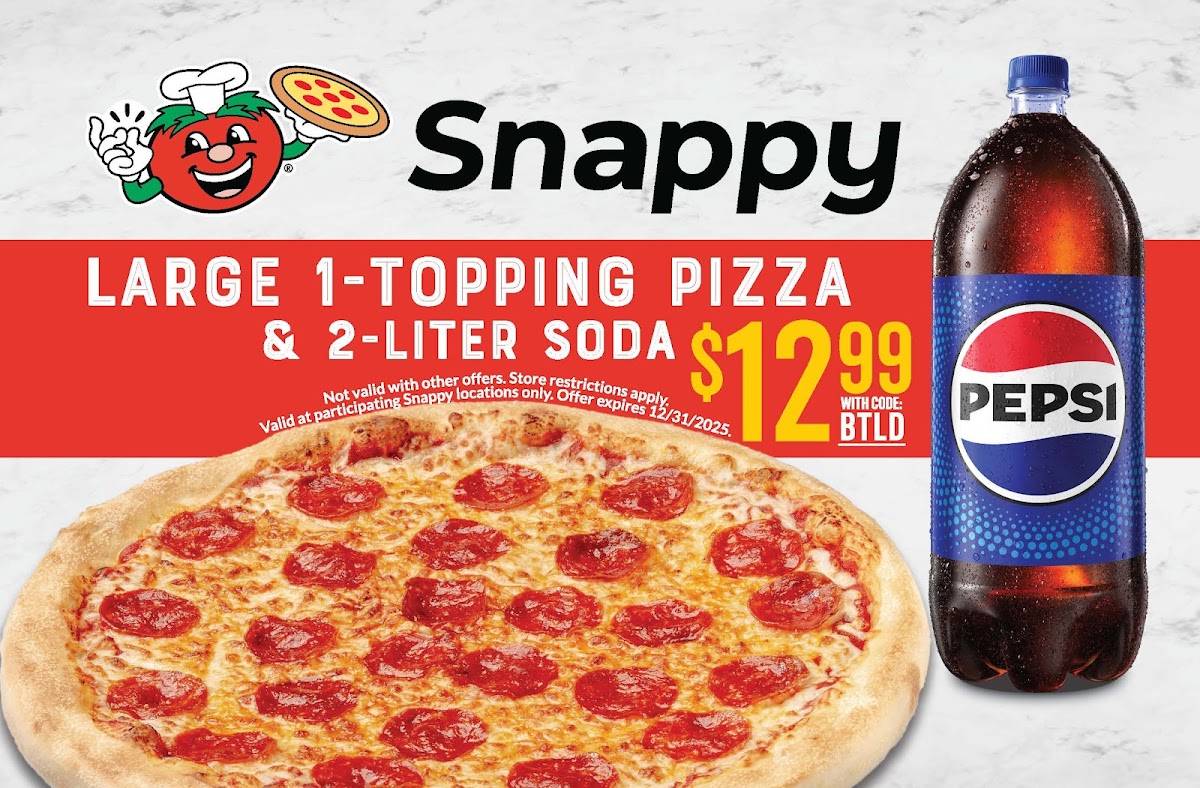 Snappy Tomato Pizza меню