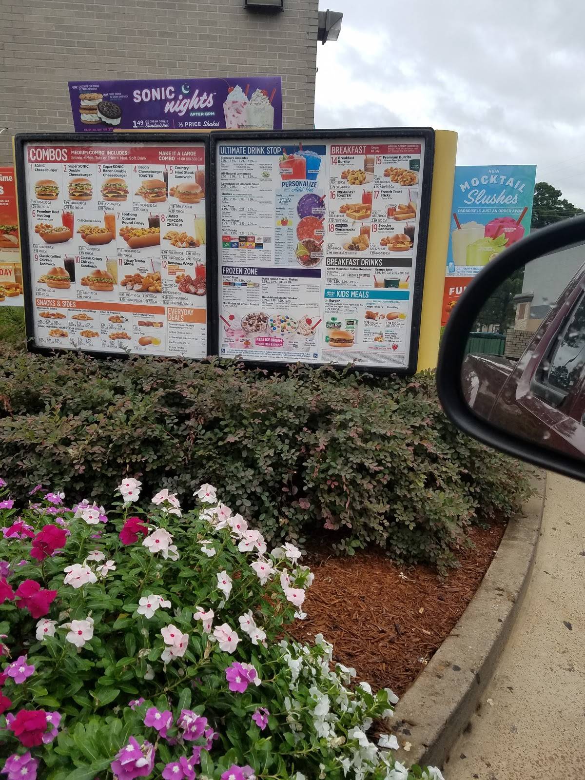 Sonic Drive-In меню