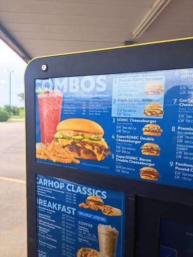 Sonic Drive-In меню