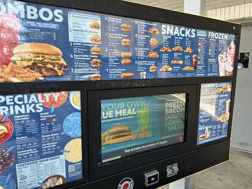 Sonic Drive-In меню