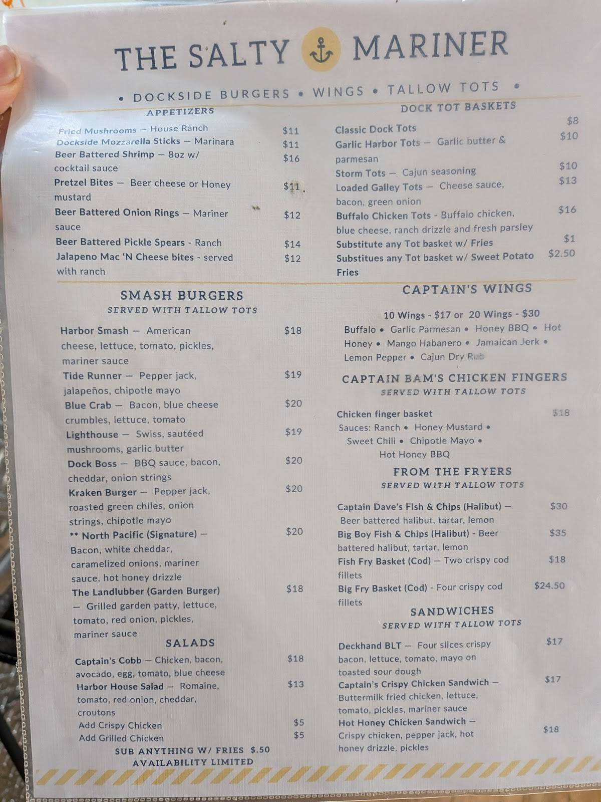 Squirez Bar меню