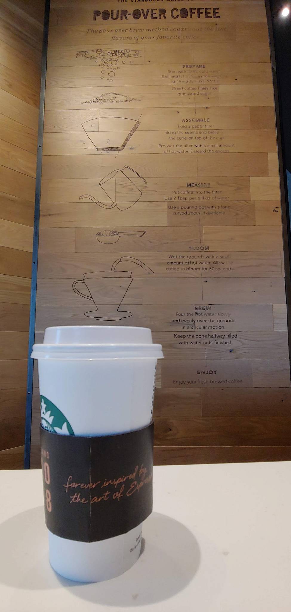 Starbucks меню