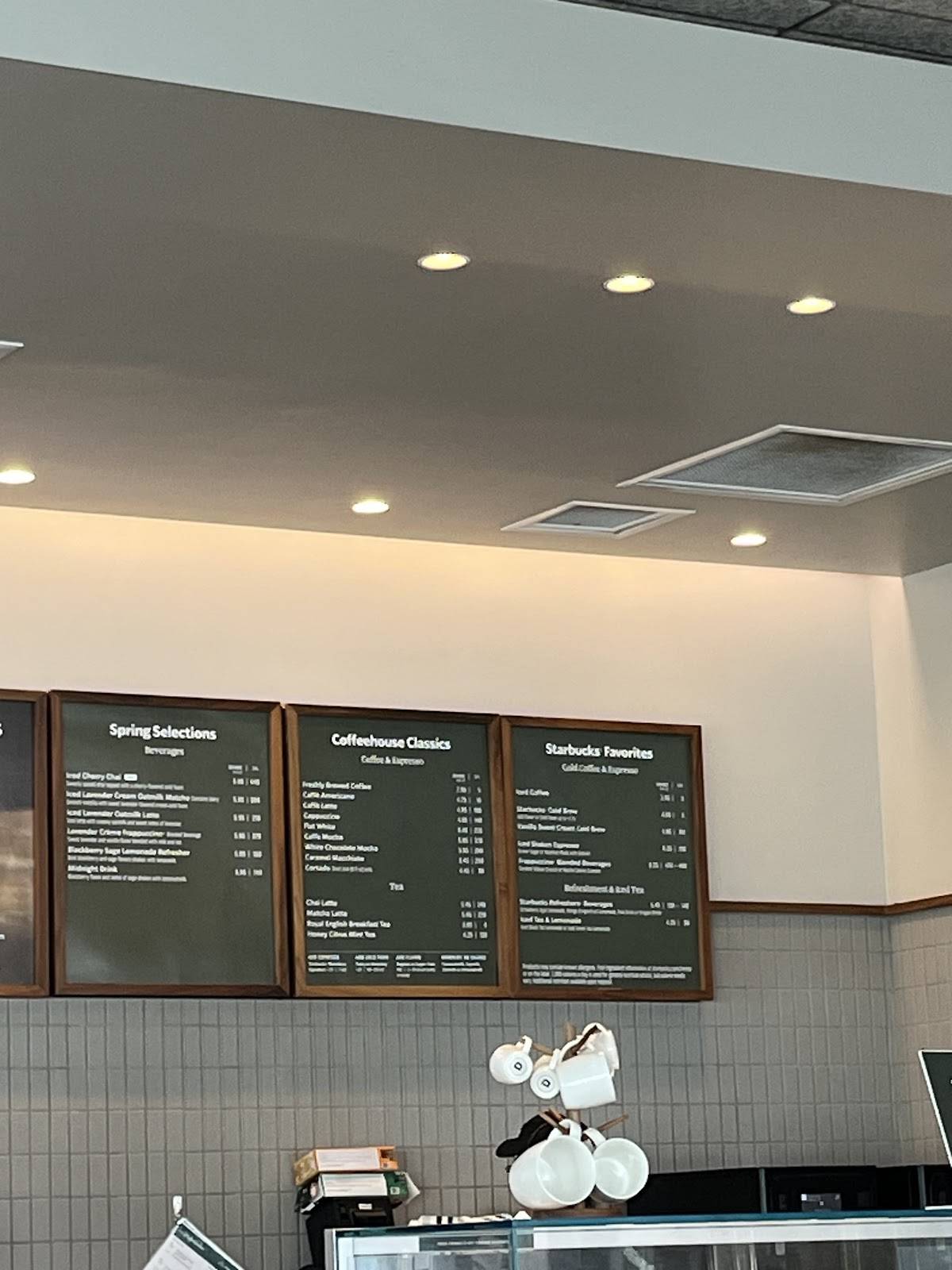 Starbucks меню