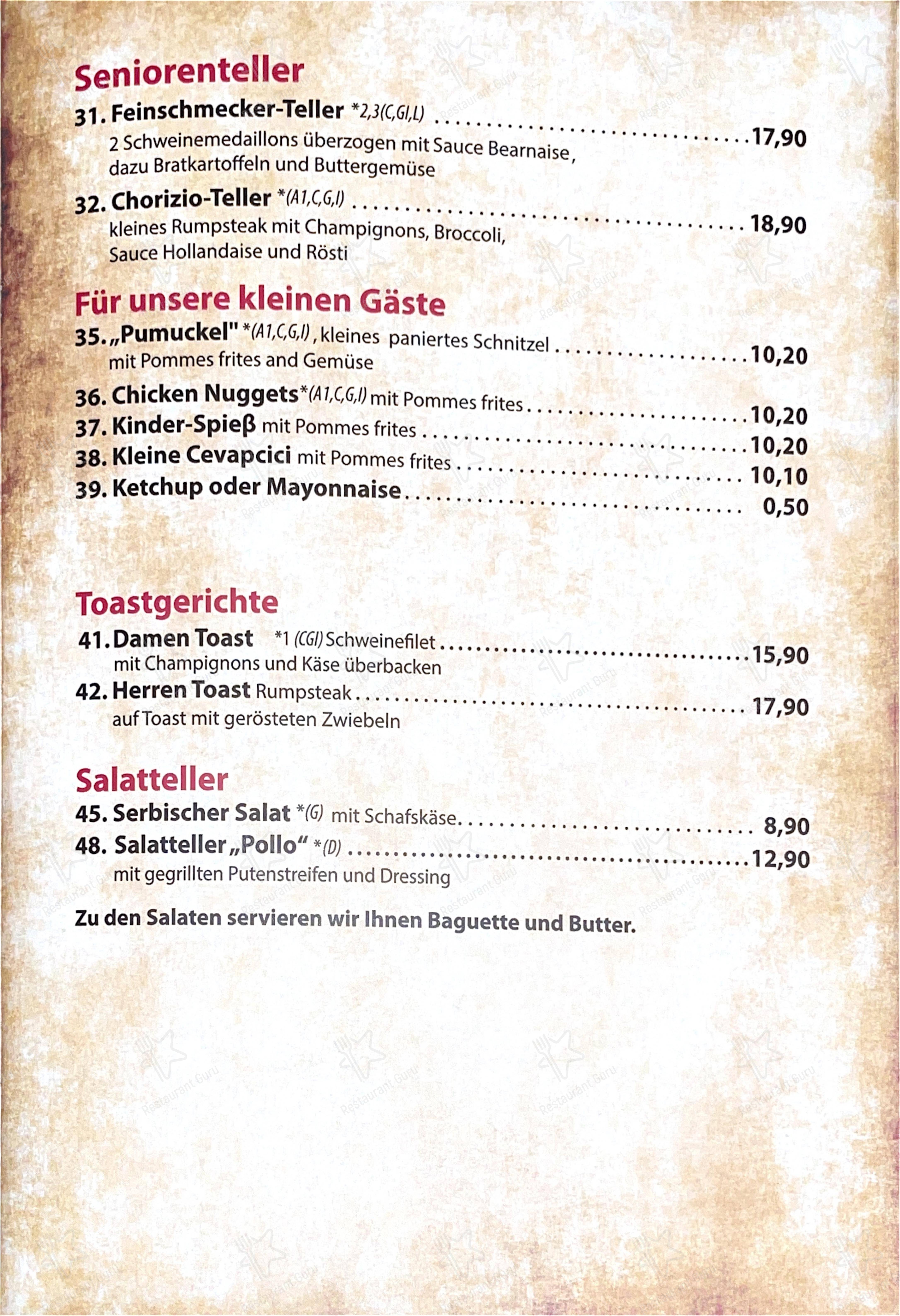 Steakhaus El Paso в Кастропе-Раукселе - Меню напитков