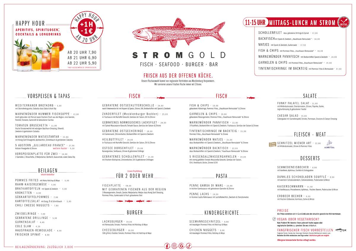 StromGold am Strom меню