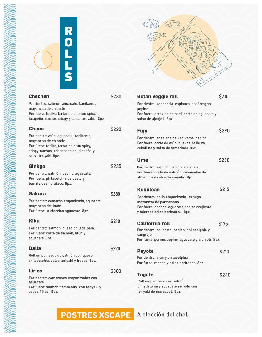 Sushi Lab Tulum меню