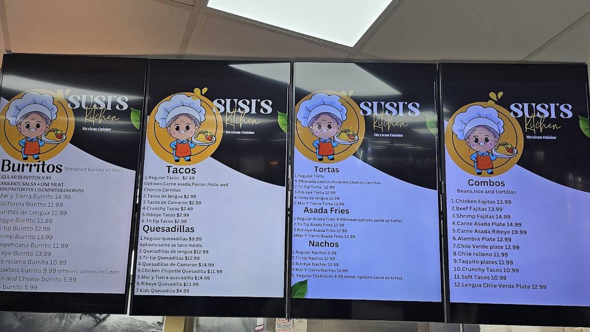 Susi's Kitchen меню