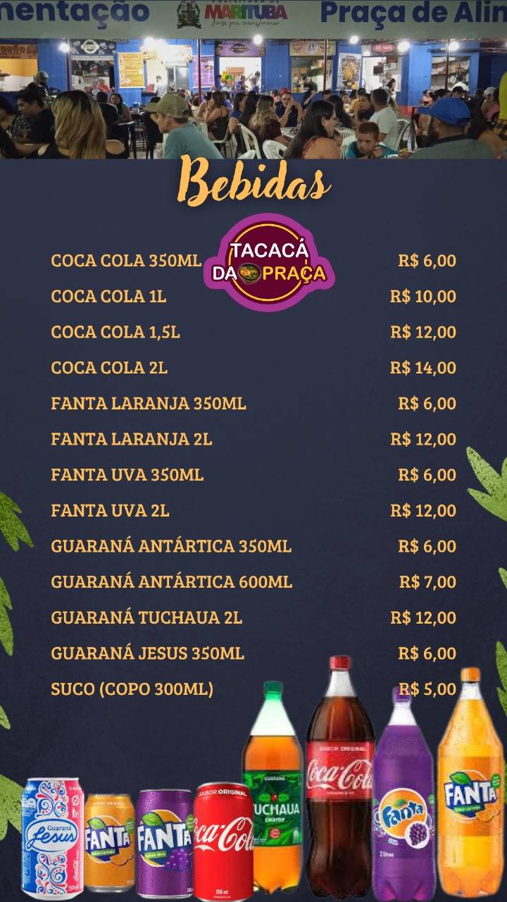 Tacacá da Praça меню