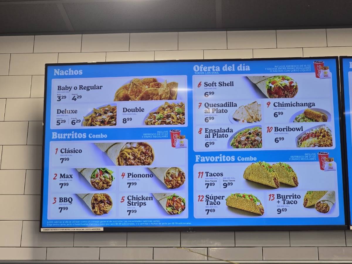 Taco Maker Rio Bayamon меню