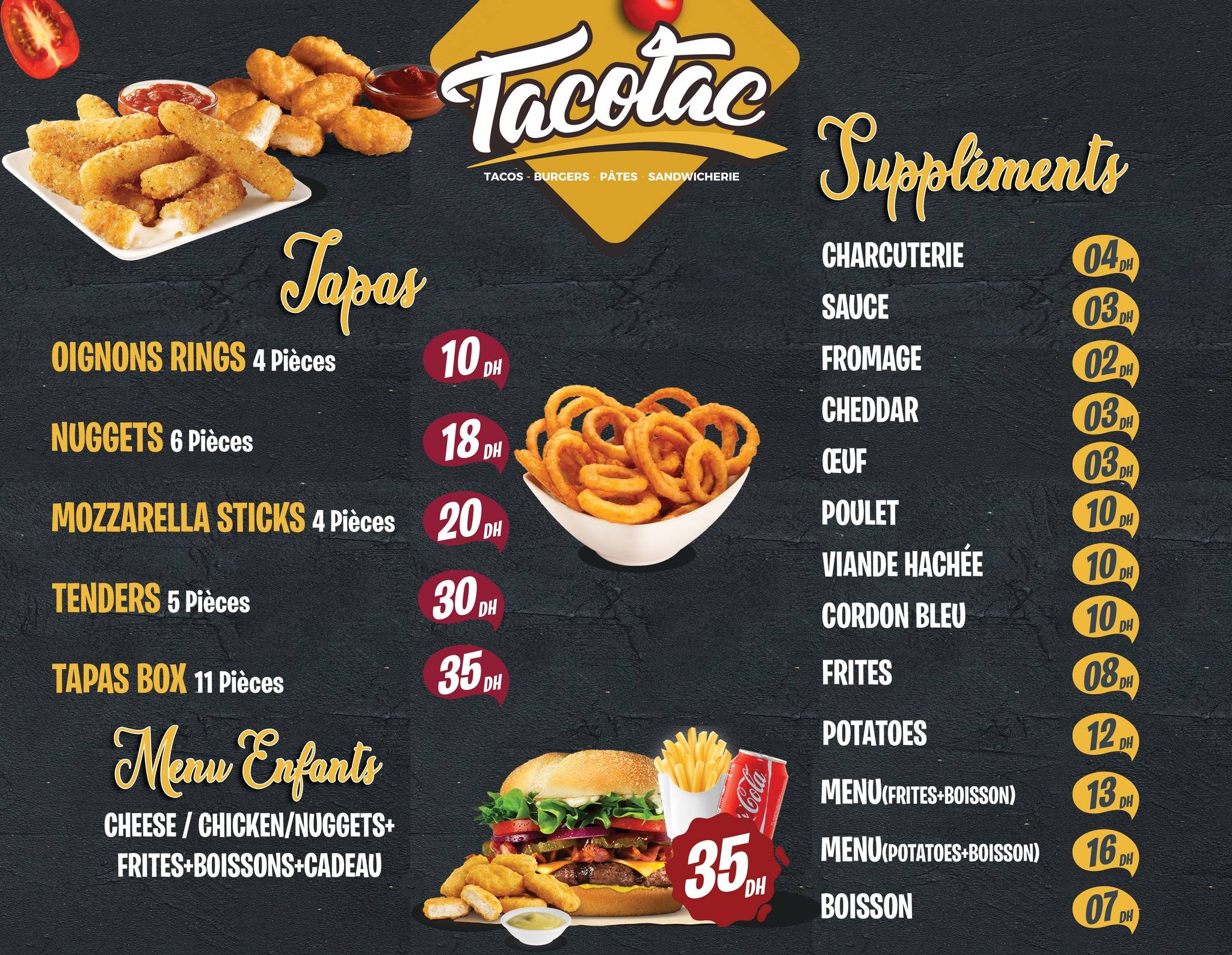 Tacotac меню