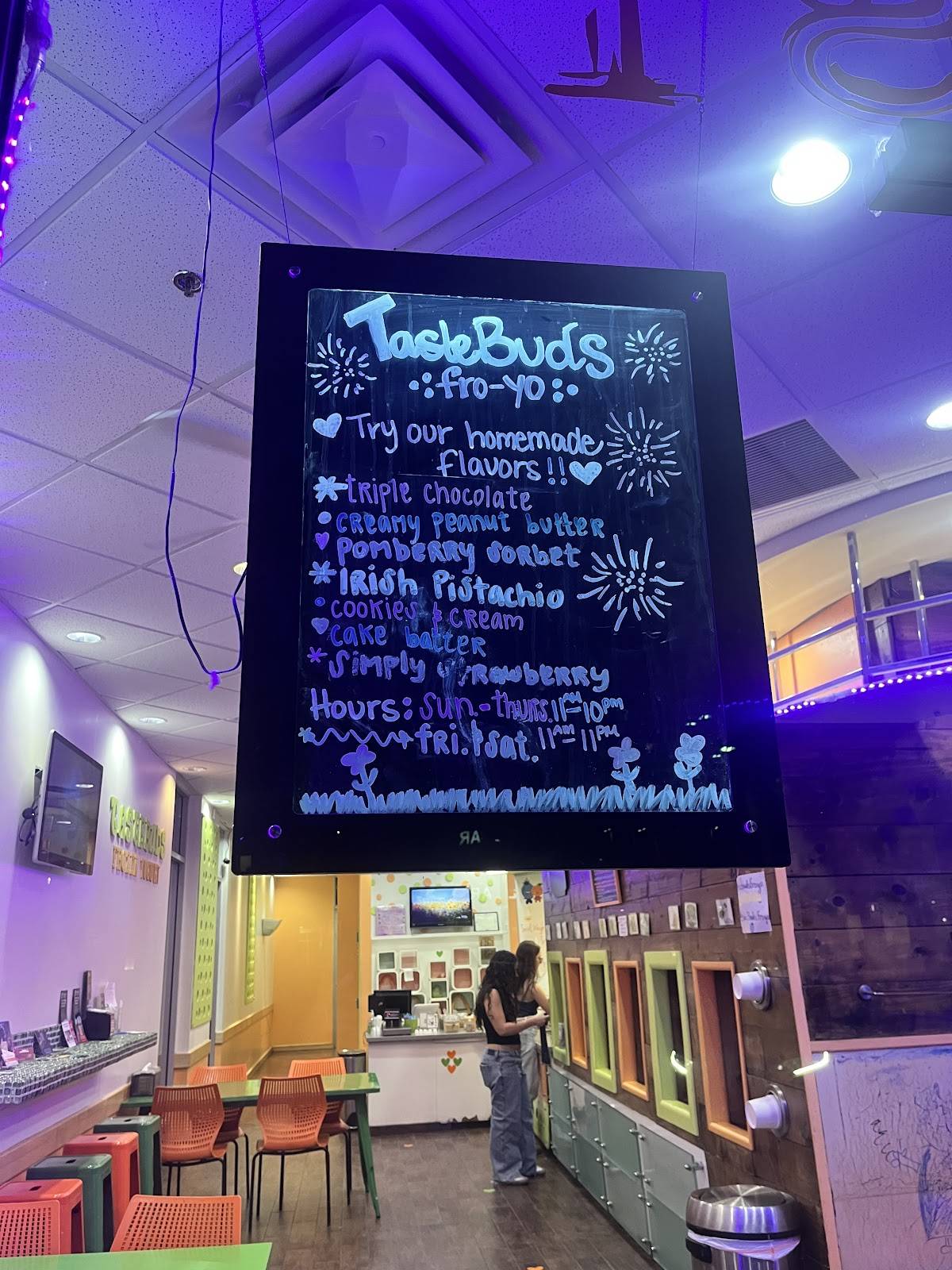 TasteBuds Frozen Yogurt меню