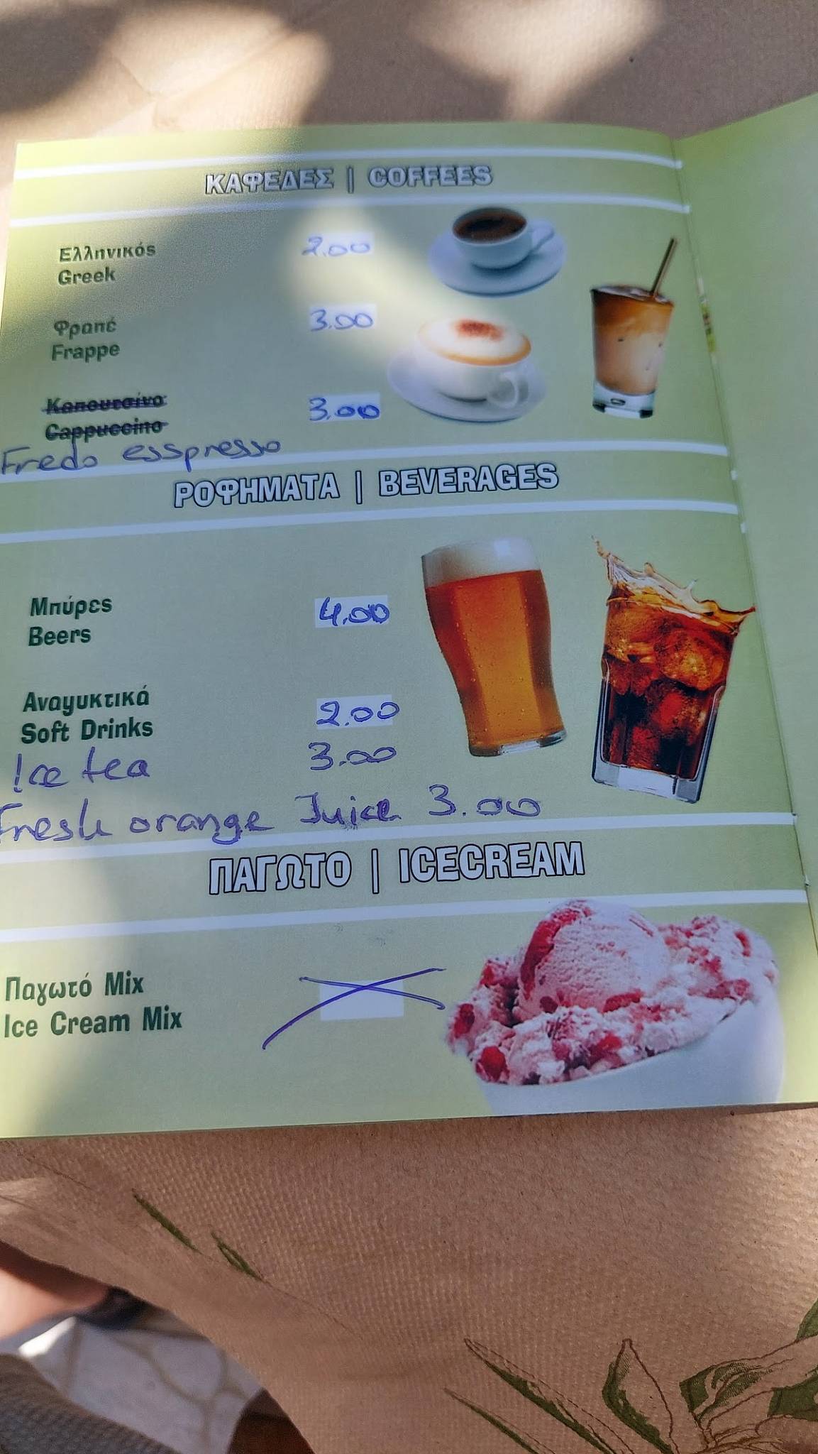Taverna Skarvelis меню