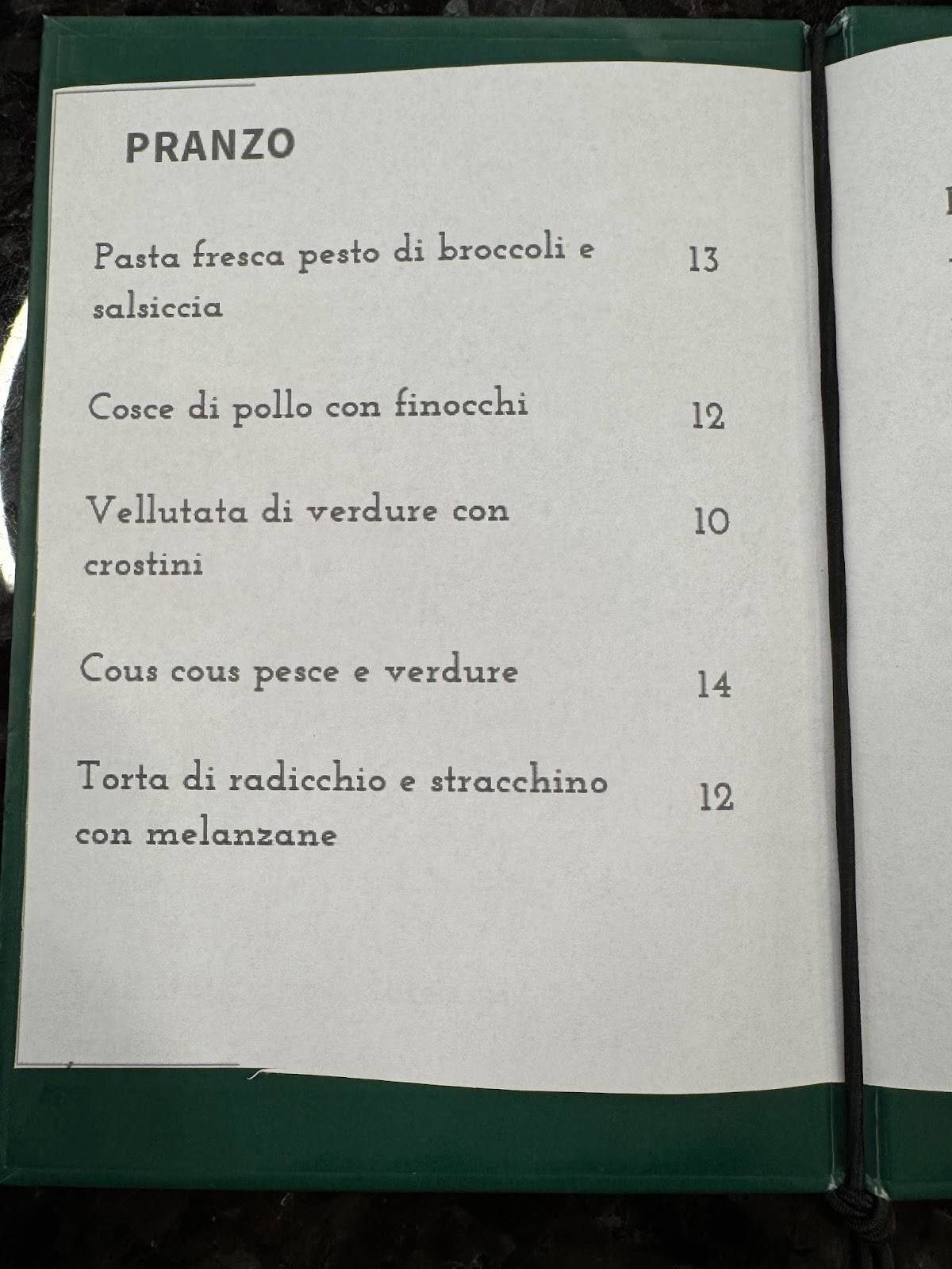 Tender To caffe con cucina меню