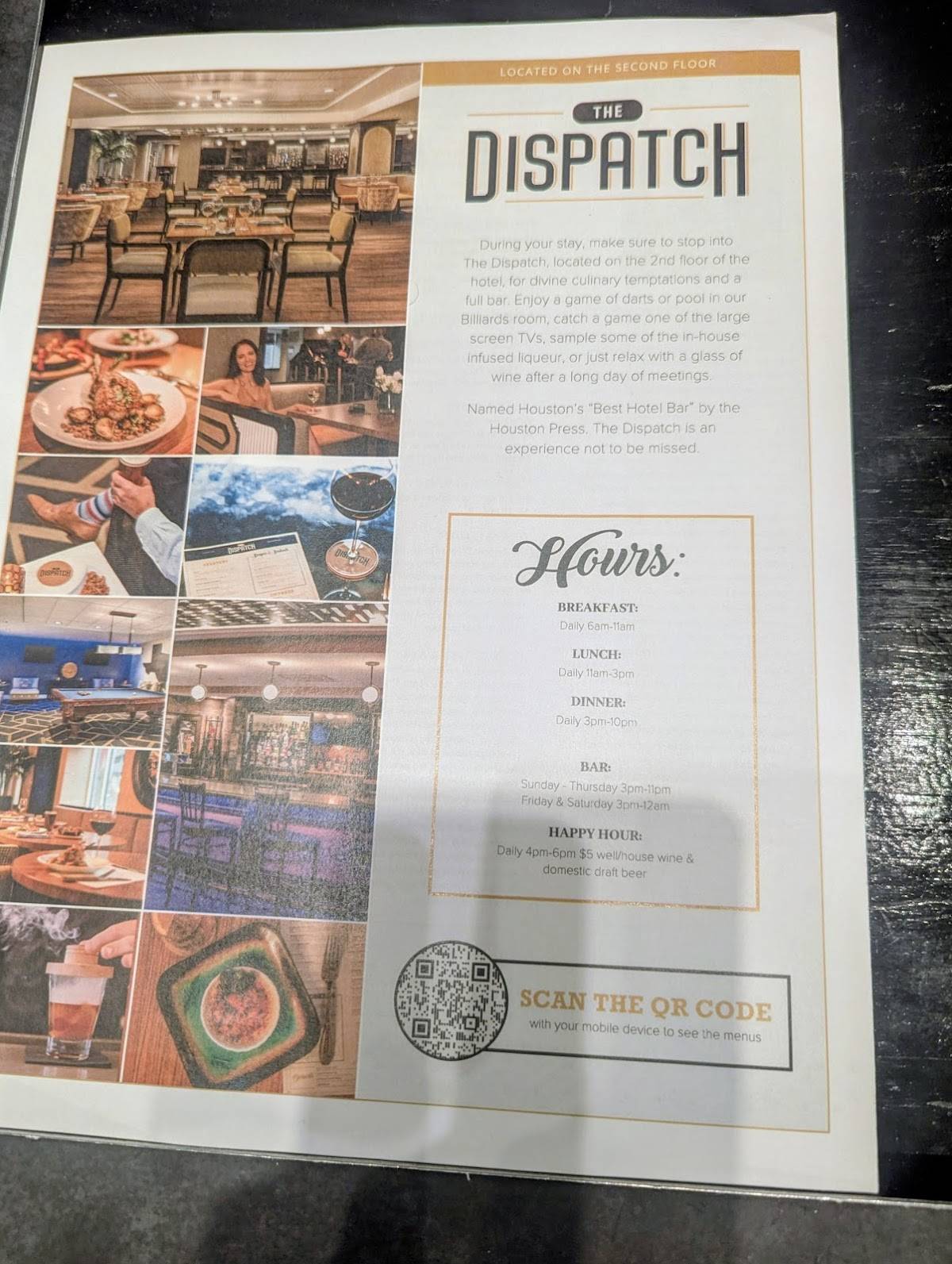 The Dispatch меню