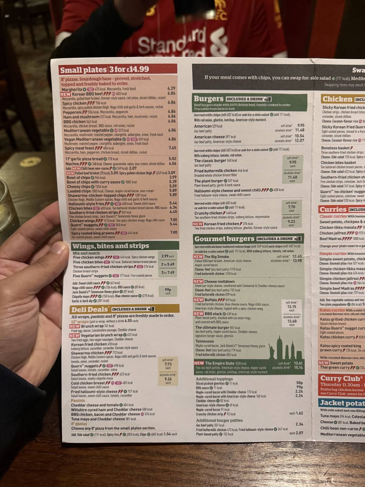 The Fall Well - JD Wetherspoon меню