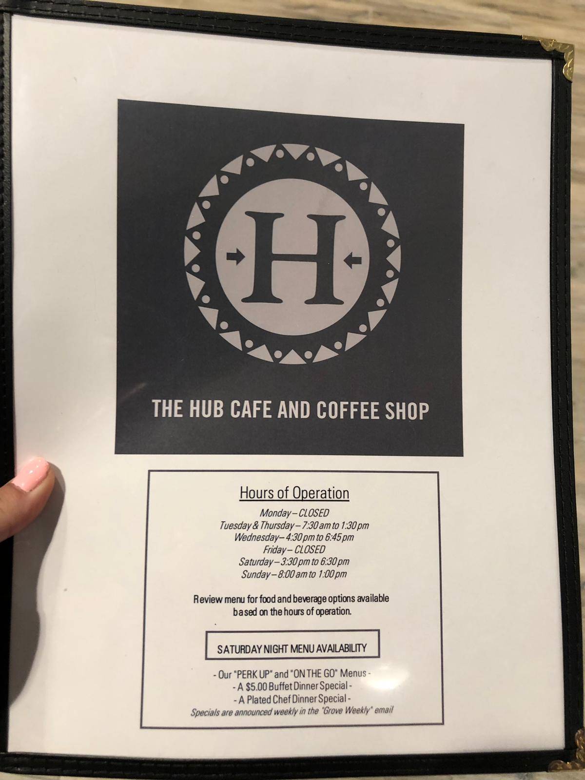 The Hub Cafe & Coffee Bar меню