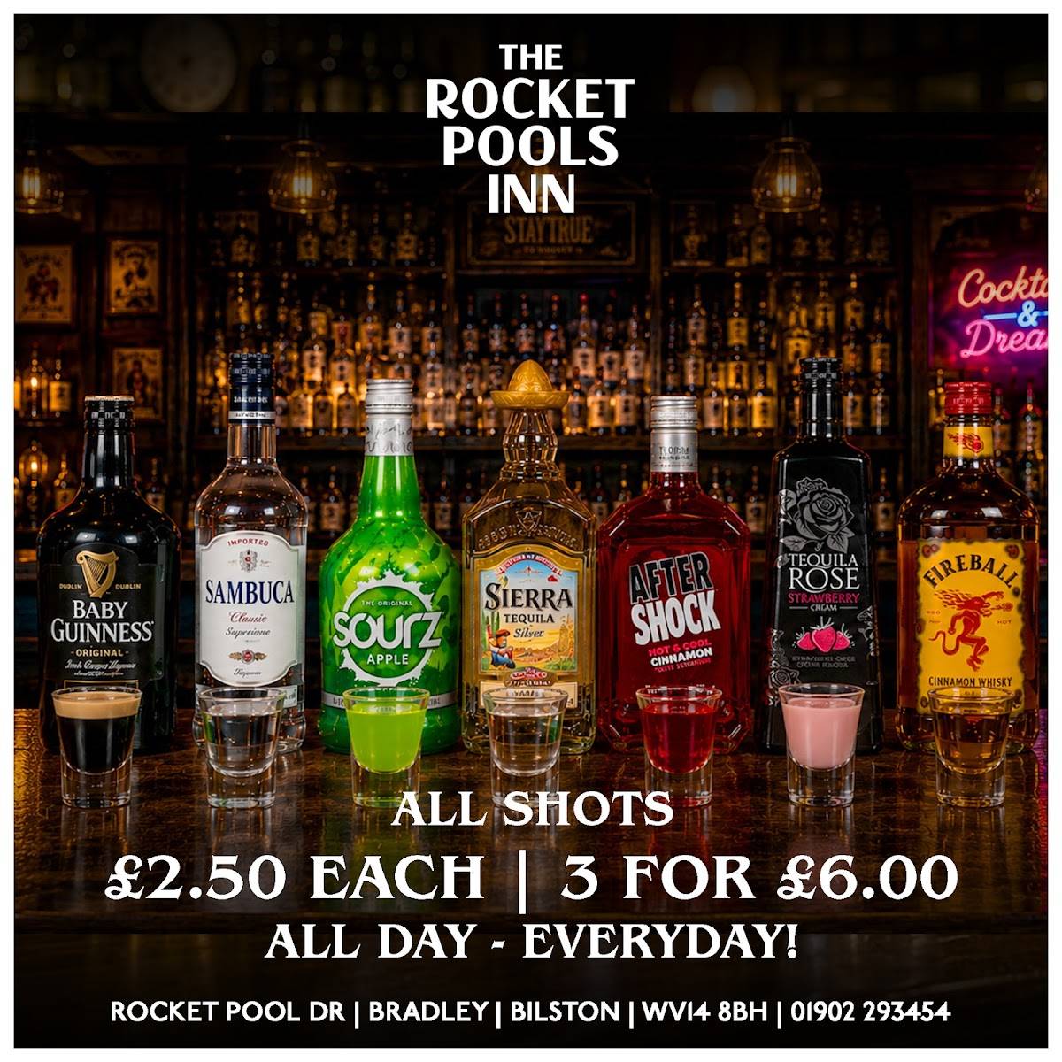 The Rocket Pools Inn меню