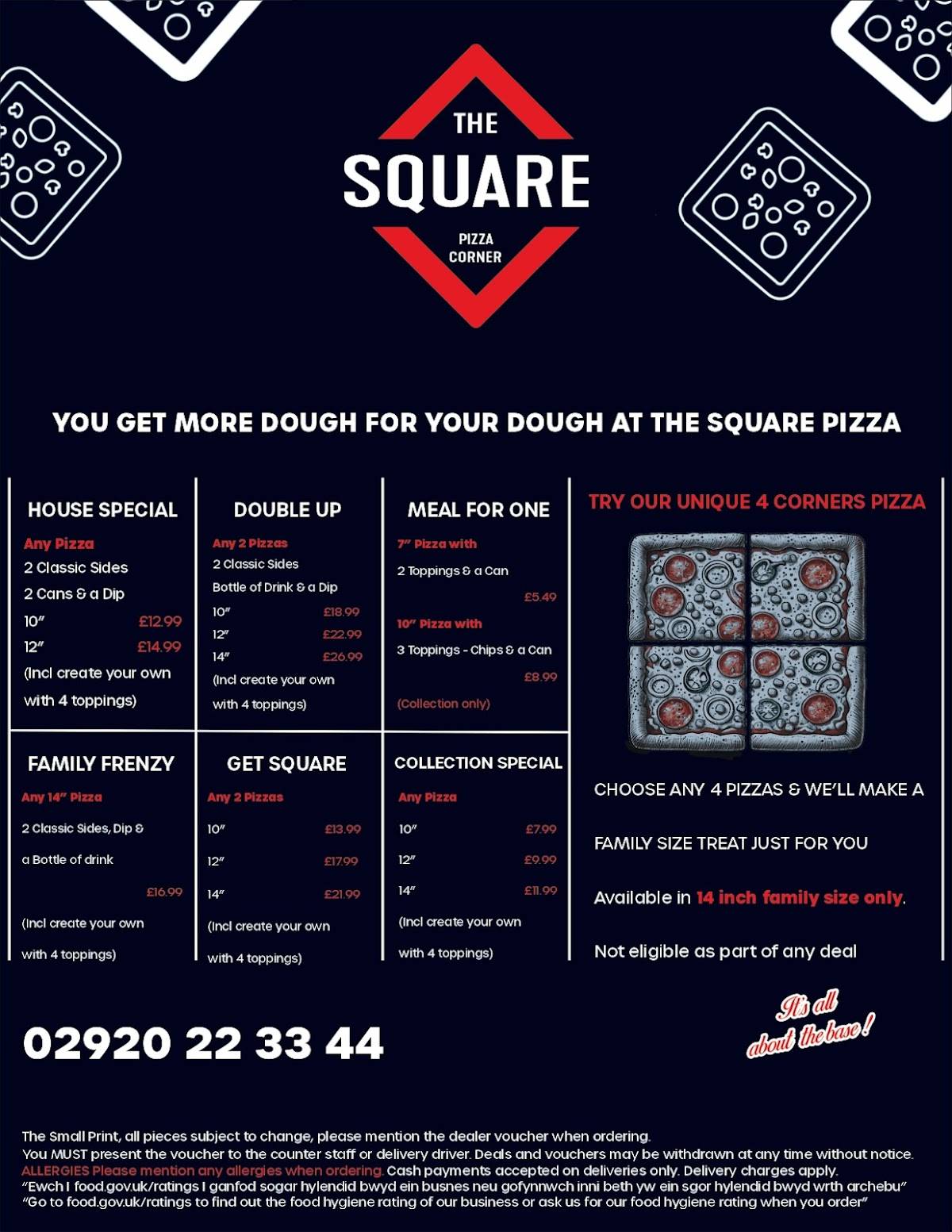 The Square Pizza Corner меню