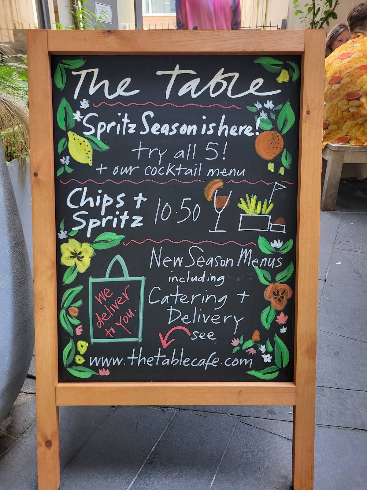 The Table Café меню