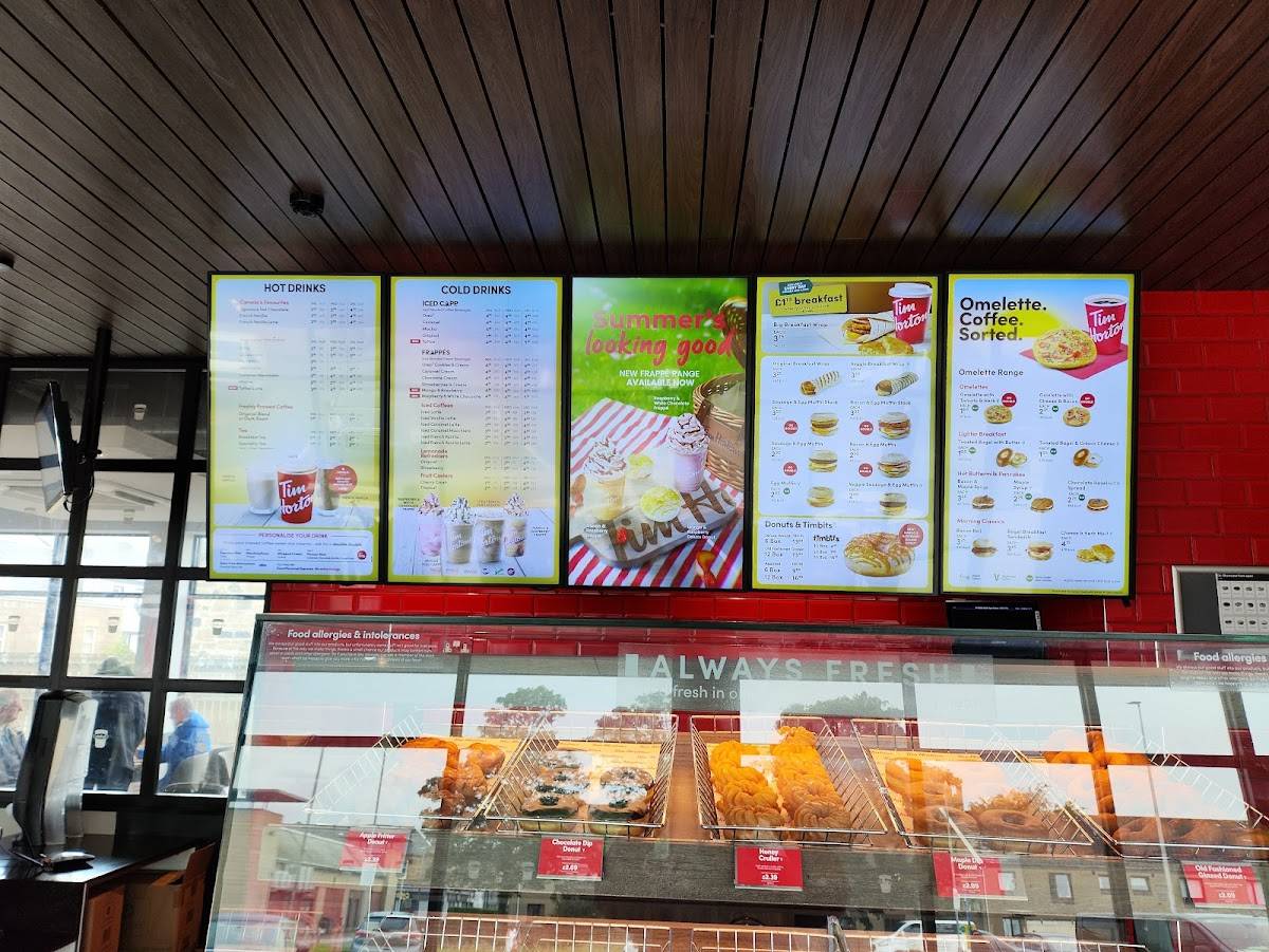 Tim Hortons меню