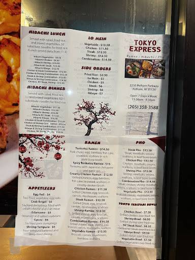 Tokyo Express меню