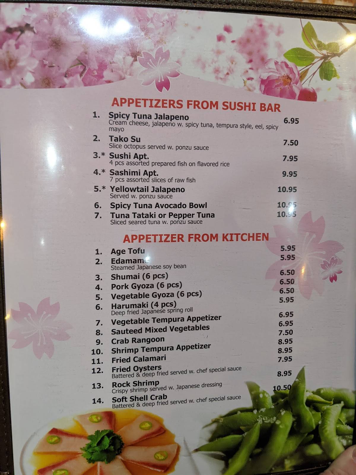 Tomo Japanese Restaurant Sushi • Hibachi меню