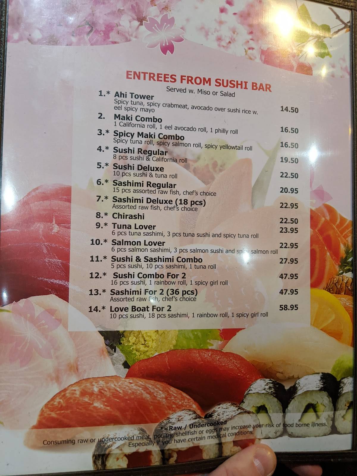 Tomo Japanese Restaurant Sushi • Hibachi меню