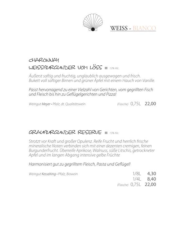 La Perla Ristorante Pizzeria меню