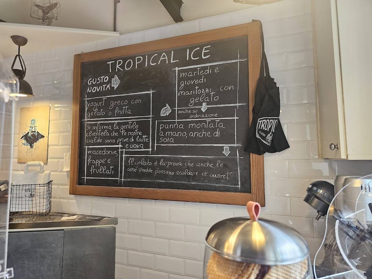 Tropical Ice меню