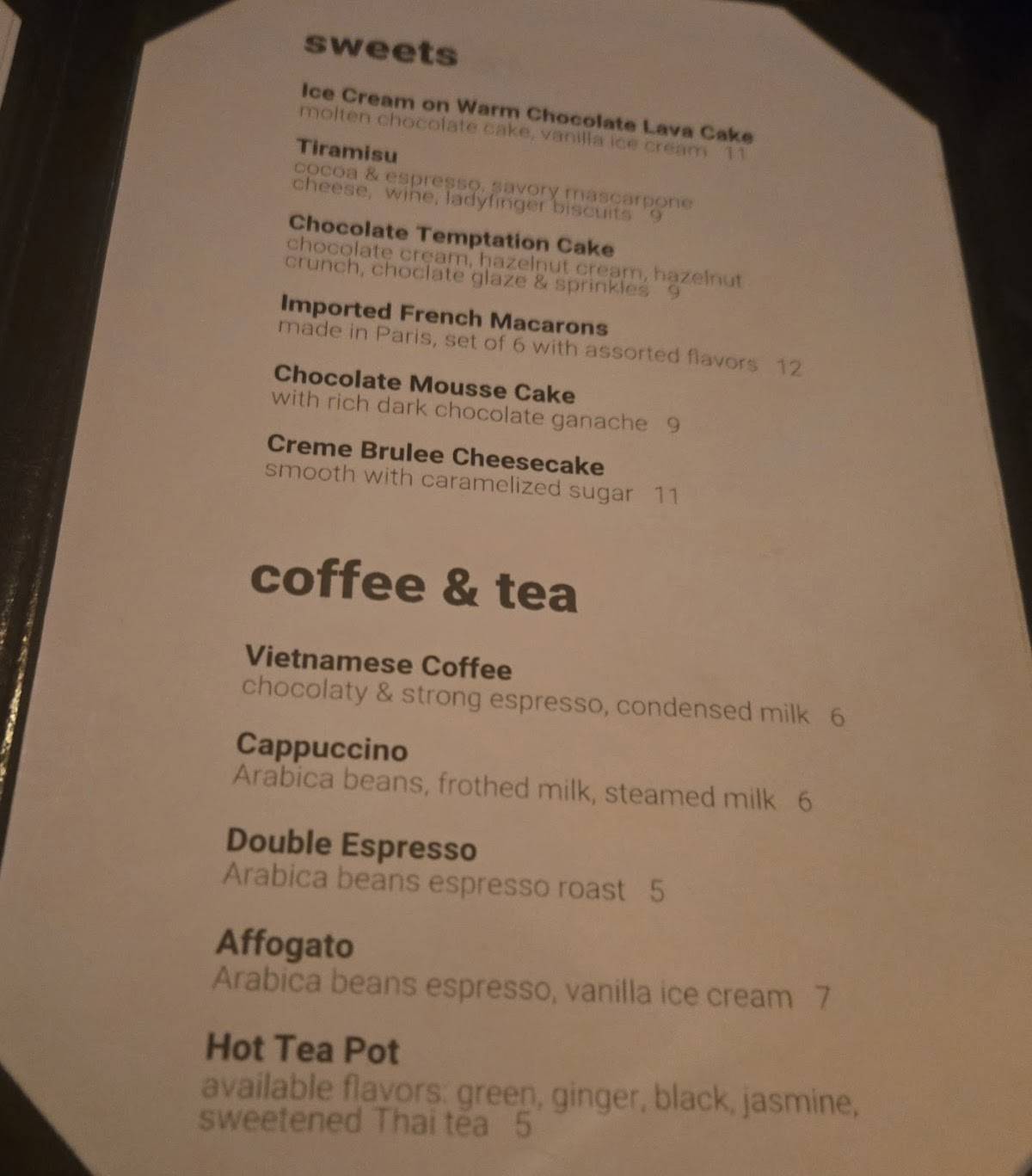Typhoon Asian Bistro меню