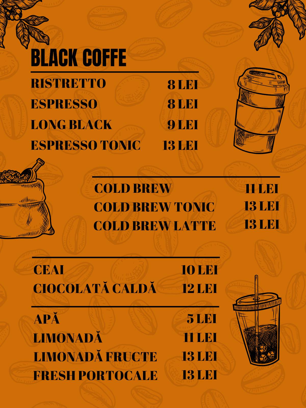 UrbanCaffe меню