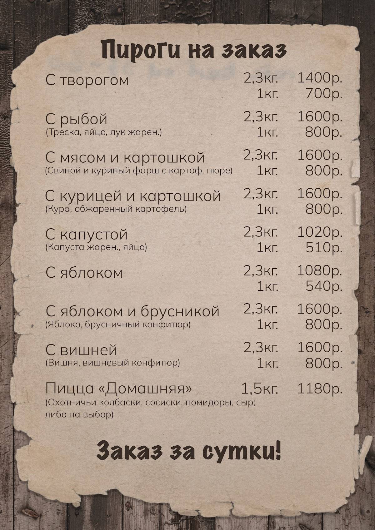 СССР меню