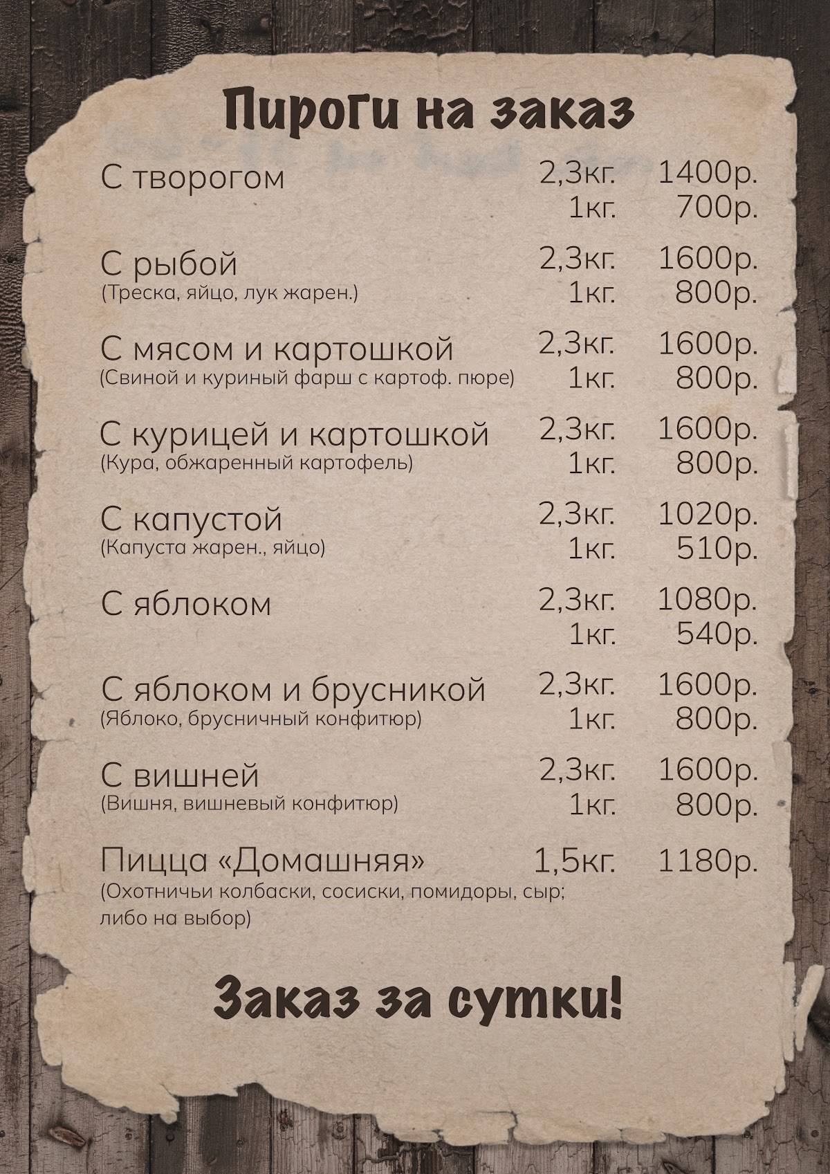 СССР меню