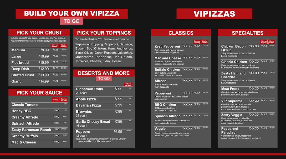 VIPizza меню