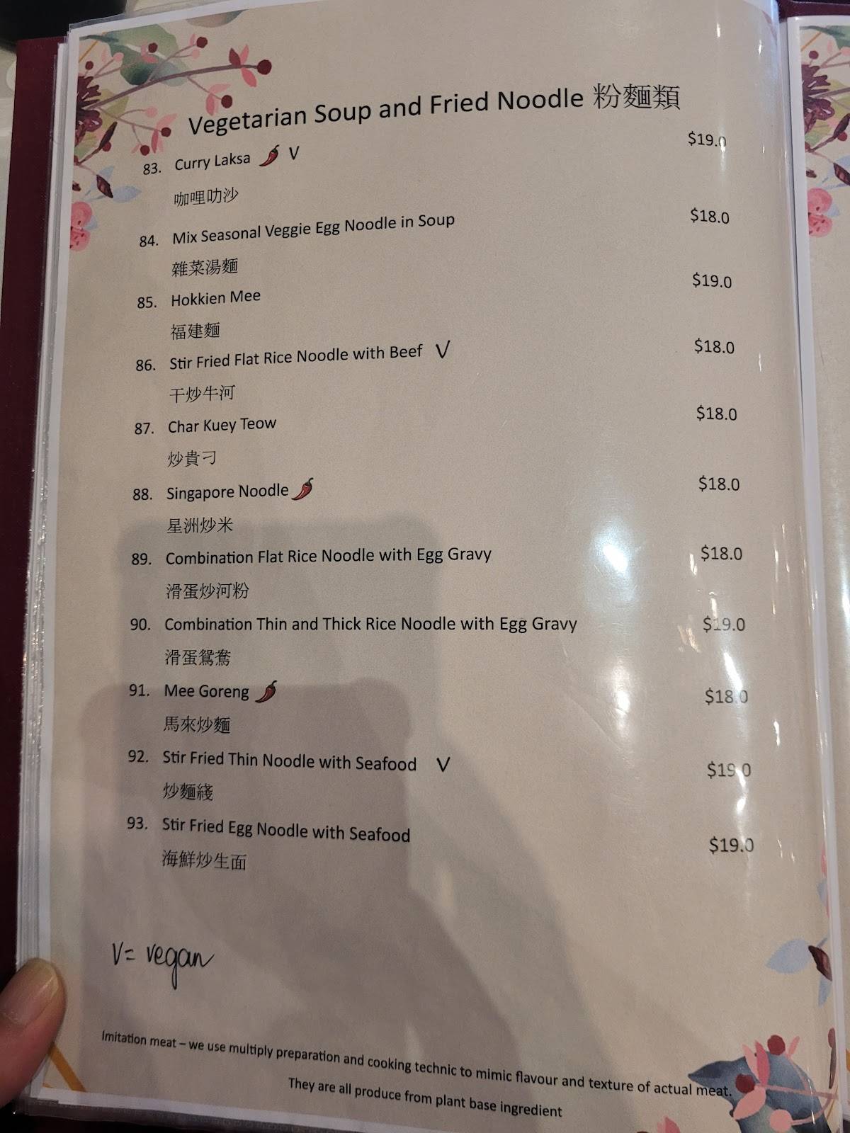 Veggie Inn меню