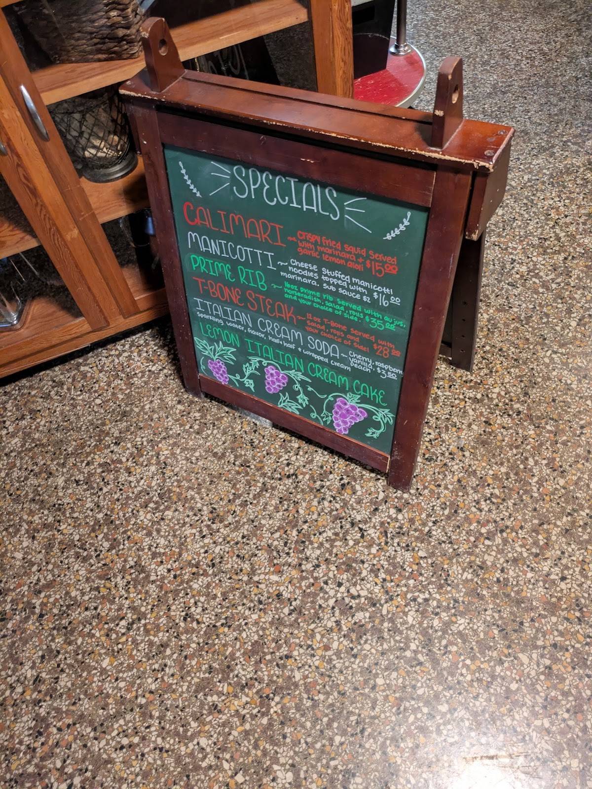 Venesian Inn меню