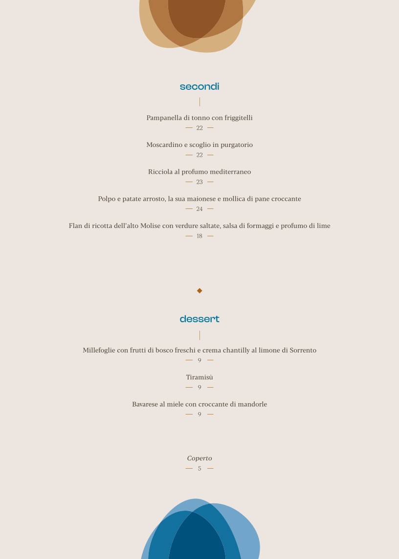 Vizzarri Ristorante меню
