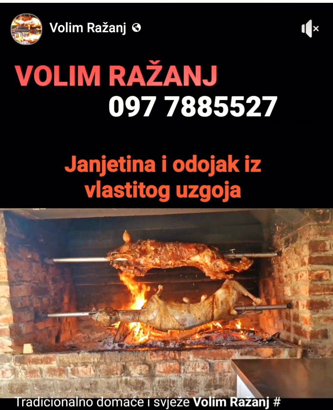 Volim Ražanj меню