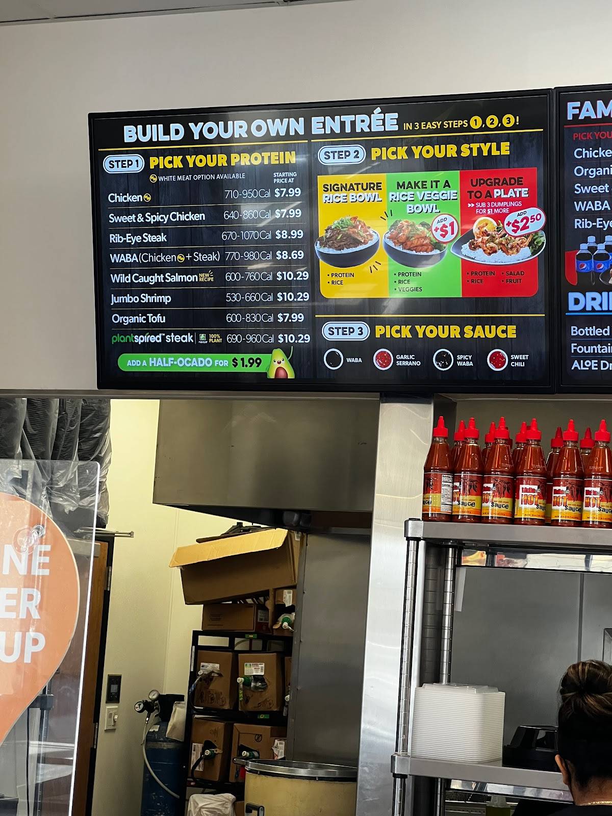 WaBa Grill меню