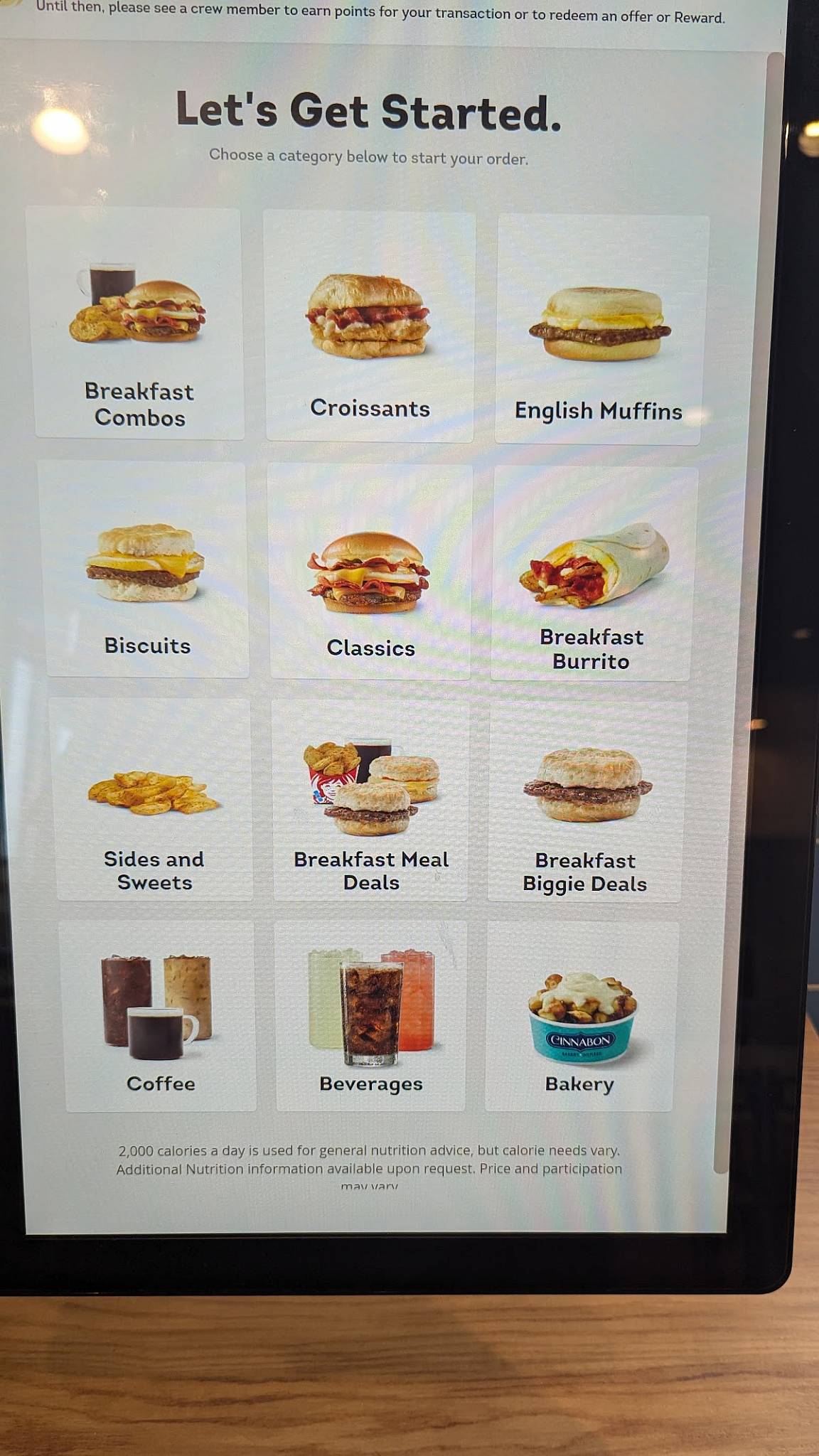 Wendy's меню